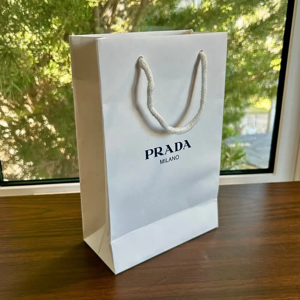 Authentic Prada Milano Paper Shopping Bag Only